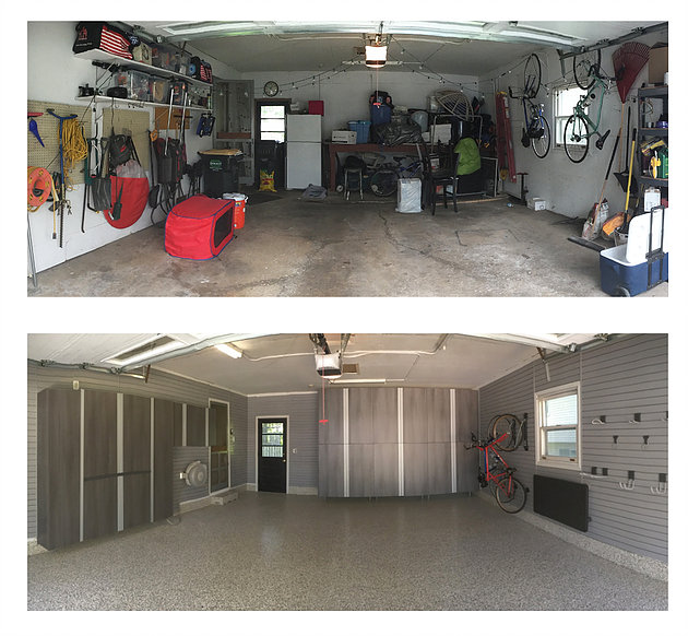 Garage Makeovers Before And After, Garage Makeover Before And After